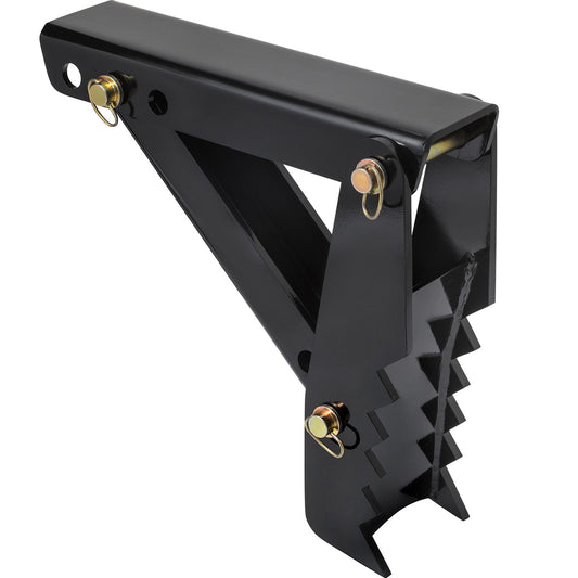 45.7 cm Backhoe Thumb, 12 mm Teeth Thickness Heavy Duty Excavator Thumb, Black Steel Weld On Thumb Attachments with 12mm Bolt-On Design Adjustable Mechanical Thumb for Backhoe/Excavator