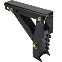 45.7 cm Backhoe Thumb, 12 mm Teeth Thickness Heavy Duty Excavator Thumb, Black Steel Weld On Thumb Attachments with 12mm Bolt-On Design Adjustable Mechanical Thumb for Backhoe/Excavator