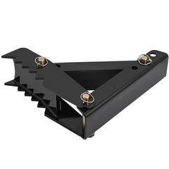 45.7 cm Backhoe Thumb, 12 mm Teeth Thickness Heavy Duty Excavator Thumb, Black Steel Weld On Thumb Attachments with 12mm Bolt-On Design Adjustable Mechanical Thumb for Backhoe/Excavator