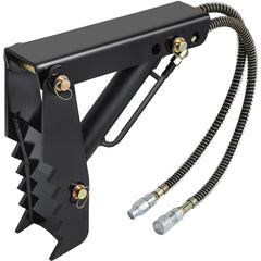 Hydraulic Backhoe Thumb, 45.7cm 1.27cm Thickness Heavy Duty Excavator Thumb, Black Steel Weld On Thumb Attachments with Hydraulic Cylinder, Mechanical Hydraulic Thumb for Backhoe/Excavator