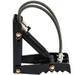 Hydraulic Backhoe Thumb, 45.7cm 1.27cm Thickness Heavy Duty Excavator Thumb, Black Steel Weld On Thumb Attachments with Hydraulic Cylinder, Mechanical Hydraulic Thumb for Backhoe/Excavator