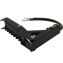 61cm Hydraulic Backhoe Excavator Thumb Attachments Weld On 1.27cm Teeth Thick Steel Plate Assembly 12MM Bolt-On Design with Hydraulic Cylinder