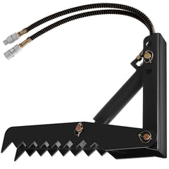 61cm Hydraulic Backhoe Excavator Thumb Attachments Weld On 1.27cm Teeth Thick Steel Plate Assembly 12MM Bolt-On Design with Hydraulic Cylinder