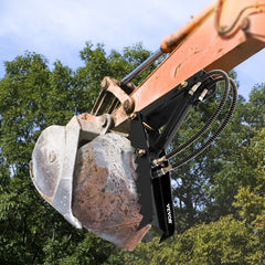 61cm Hydraulic Backhoe Excavator Thumb Attachments Weld On 1.27cm Teeth Thick Steel Plate Assembly 12MM Bolt-On Design with Hydraulic Cylinder
