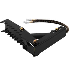 61cm Hydraulic Backhoe Excavator Thumb Attachments Weld On 1.27cm Teeth Thick Steel Plate Assembly 12MM Bolt-On Design with Hydraulic Cylinder