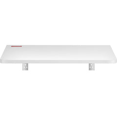 Wall Mounted Folding Table, Wall Mount Drop Leaf Tables, Wooden Floating Desk for Dining, Laundry Room, Office, 23.6" x 15.6" Fold Down Desk with Carbon Steel Bracket