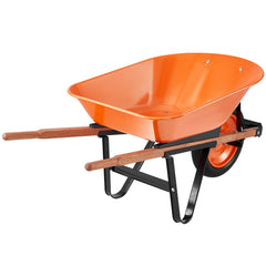 Wheelbarrow Cart One Wheel Garden Dump Cart 330 lbs Yard Utility Cart