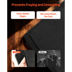 Carbon Felt Welding Blanket, 1016mm x 1016mm Flame Retardant Welding Blanket, Up to 1800°F Heat Resistant Safety Protection Blanket, 3.5mm Thickened Carbon Fiber Fireproof Insulation Mat Pad