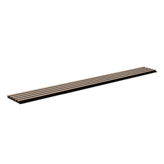 Wood Slat Acoustic Panels, 7.9 x 94.5 inch, MDF Accent Wooden Wall Panels for Modern Interior Wall Decor, Faux Wood Wall Board Panels for Noise Reduction, Silver Wood