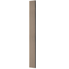 Wood Slat Acoustic Panels, 7.9 x 94.5 inch, MDF Accent Wooden Wall Panels for Modern Interior Wall Decor, Faux Wood Wall Board Panels for Noise Reduction, Silver Wood