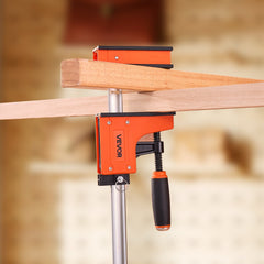 Bar Clamps for Woodworking, 2-Pack 76.2 cm Parallel Clamp Set, F-Clamp with 680 kg Load Limit, Even Pressure, High-strength Plastic and Carbon Steel, for Woodworking Metal Working, Orange