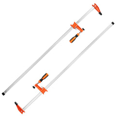 Bar Clamps for Woodworking, 2-Pack 914mm Clamp, Quick-Change F Clamp with 600 lbs Load Limit, 2.5" Throat Depth, Cast Iron and Carbon Steel, Wood Clamps for Woodworking Metal Working