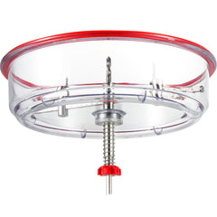 Adjustable Hole Saw Cutter Kit, 1-5/8\" to 11-13 /16\" (40-300 mm), Recessed Hole Saw with PC Dust Shield, Two Replaceable Pilot Drill Bits, for Recessed Lights, Ceiling Speakers, Vent Holes