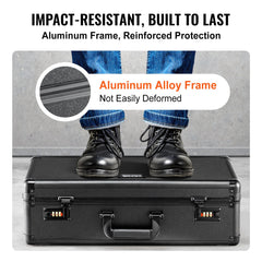 Graded Card Storage Box, 5 Slots, Graded Sports Cards Holder Carrying Case with Coded Lock Foam Dividers, for 162 PSA Graded Cards 115 BGS Cards 130 SGC Cards 585 Top Loaders or 999+ Loose Cards