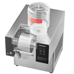 Commercial Snowflake Ice Machine, 176.4LBS/24H Snowflake Ice Maker, Stainless Steel Ice Shaver Machine, Electric Snow Cone Maker, Air Cooling System for Rapid Heat Dissipation, for Bakery, Cafe