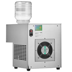 Commercial Snowflake Ice Machine, 176.4LBS/24H Snowflake Ice Maker, Stainless Steel Ice Shaver Machine, Electric Snow Cone Maker, Air Cooling System for Rapid Heat Dissipation, for Bakery, Cafe