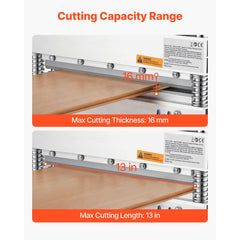 330mm Vinyl Floor Cutter, 16mm Thick Laminate Flooring Cutter with 15°/30°/45° Adjustable Angle Settings, Flexible Wheels, Telescoping Handle, Cuts Engineered Wood, LVT, VCT, SPC, LVP, WPC