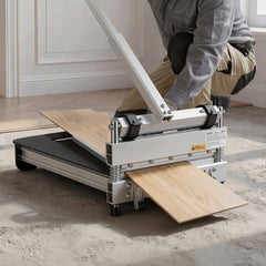 330mm Vinyl Floor Cutter, 16mm Thick Laminate Flooring Cutter with 15°/30°/45° Adjustable Angle Settings, Flexible Wheels, Telescoping Handle, Cuts Engineered Wood, LVT, VCT, SPC, LVP, WPC