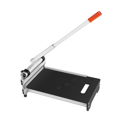 330mm Vinyl Floor Cutter, 12mm Thick Laminate Flooring Cutter with 15°/30°/45° Adjustable Angle Settings, Flexible Wheels, Telescoping Handle, Cuts Certain Engineered Wood, LVT,VCT,SPC,LVP,WPC