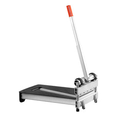 330mm Vinyl Floor Cutter, 12mm Thick Laminate Flooring Cutter with 15°/30°/45° Adjustable Angle Settings, Flexible Wheels, Telescoping Handle, Cuts Certain Engineered Wood, LVT,VCT,SPC,LVP,WPC