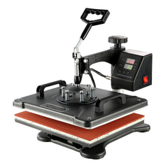 1400W Heat Press Machine 8 In 1 Sublimation Steel Frame Heat Presses with Temperature And Time Control (12X15INCH 8IN1)