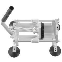 Commercial Vegetable Slicer, 1/2 inch Fruit Slicer, Stainless Steel and Aluminum Alloy Vegetable Cutter Slicer Machine, Manual Slicer with Non-slip Feet, for Radishes, Onions, Potatoes, Lemons