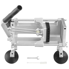 Commercial Vegetable Slicer, 3/8 inch Fruit Slicer, Stainless Steel and Aluminum Alloy Vegetable Cutter Slicer Machine, Manual Slicer with Non-slip Feet, for Radishes, Onions, Potatoes, Lemons