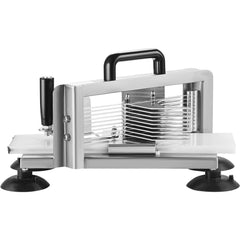Commercial Tomato Slicer, 1/4 inch Tomato Cutter Slicer, Stainless Steel Heavy Duty Tomato Slicer Machine, Manual Tomato Slicer with Non-slip Feet, for Cutting Tomatoes, Cucumbers, Bananas