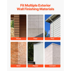 House Wrap, 1.37 x 45.72 m, 0.13 mm Thick Vapor Barrier, Heavy Duty Plastic Sheeting for Tear-resistant, Drop Cloth Vapor Barrier Covering for Residential & Commercial Construction, White