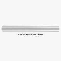 House Wrap, 1.37 x 45.72 m, 0.13 mm Thick Vapor Barrier, Heavy Duty Plastic Sheeting for Tear-resistant, Drop Cloth Vapor Barrier Covering for Residential & Commercial Construction, White
