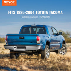 Rear Step Bumper Chrome Steel Bumper Assembly for 1995-2004-Toyota Tacoma