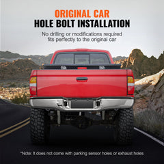 Rear Step Bumper Chrome Steel Bumper Assembly for 1995-2004-Toyota Tacoma