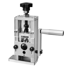 Manual Wire Stripping Machine, 1.5-25 mm, Copper Stripper with Hand Crank or Drill Powered, 64Mn Quenched Blades, 45# Steel Rollers, Aluminum Alloy Frame Wire Peeler, for Scrap Copper Recycling