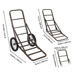 Folding Deer Cart Game Hauler Utility Gear Dolly 300 LBS Capacity