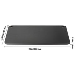 Pizza Steel, 20" x 14" x 3/8" Pizza Steel Plate for Oven, Pre-Seasoned Carbon Steel Pizza Baking Stone with 20X Higher Conductivity, Heavy Duty Rustproof Pizza Pan for Outdoor Grill, Indoor Oven
