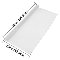 Plastic Table Cover 101.6 x 182.8 cm, 1.5 mm Thick Clear Table Protector, Rectangle Clear Desk Mat, Waterproof & Easy Cleaning for Office Dresser Night Stand