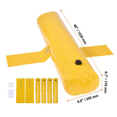 Flood Barriers, Sandbag Alternative Flood Bags 4 Pack, Flood Barrier for Home, Water Barriers for Flooding, Doorway, Driveway(4FTx6in)