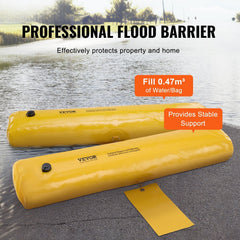 Flood Barriers, Sandbag Alternative Flood Bags 4 Pack, Flood Barrier for Home, Water Barriers for Flooding, Doorway, Driveway(4FTx6in)
