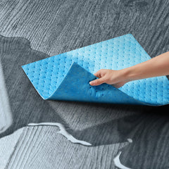 Spill Absorbent Pads, Water Absorbing Mat Pad in Dispenser Box, 6 Gal Capacity, 15" L x19" W Polypropylene Absorbent Pad for Water, 30 pcs per Box