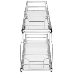 215 x 533 x 385mm Pull Out Cabinet Organizer, Heavy Duty Slide Out Pantry Shelves, Steel Roll Out Drawers, Sliding Drawer Storage for Home Under Sink, 245 x 563 x 485 mm Install Size for Cabinet
