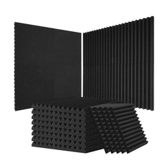 Acoustic Foam Panels 52 Pack 12 x 12 x 1 in for Studio Wall and Ceiling