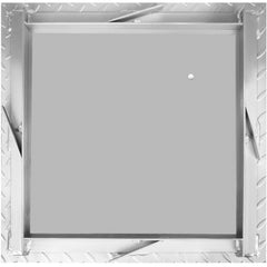 Recessed Manhole Cover 60 x 60 cm Clear Opening, Galvanized Steel Drain Cover Overall Size 67 x 67 cm, Sealed Square Manhole Cover and Frame, Steel Man Hole Lid Inspection Access for Boat/