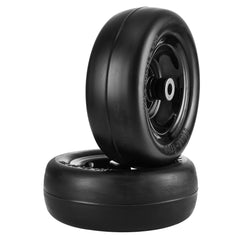 Lawn Mower Tires with Rim, 11x4-7" Tubeless Tractor Tires, 2-Pack Tire and Wheel Assemby, Flat-free PU Tire, 3.4" Centered Hub, 3/4" Bushing Size, 20 PCS Adapters for Riding Mowers Lawn Tractors