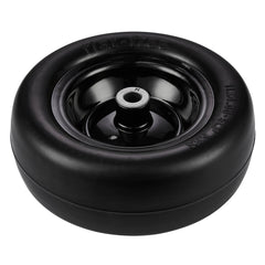 Lawn Mower Tires with Rim, 11x4-7" Tubeless Tractor Tires, 2-Pack Tire and Wheel Assemby, Flat-free PU Tire, 3.4" Centered Hub, 3/4" Bushing Size, 20 PCS Adapters for Riding Mowers Lawn Tractors