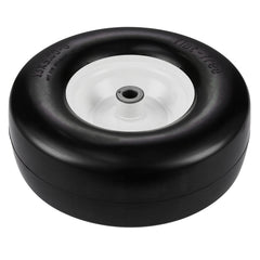 Lawn Mower Tires with Rim, 13x5-6" Tubeless Tractor Tires, 2-Pack Tire and Wheel Assembly, Flat-free PU Tires, 3.25"-5.9" Centered Hub, 3/4" Bushing Size, 20 PCS Adapter for Lawn Mowers Tractors