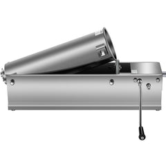 Manual Sausage Stuffer, 7 L / 15 LBS Horizontal Sausage Machine, Dual-Speed Meat Stuffer, Made of Food-Grade 304 Stainless Steel, Includes 5 Stuffing Tubes, for Home Kitchen Restaurant Commercia