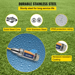 Sonde Locator, 512 Hertz Frequency, Rigid Drain Locator with 8/5" and 1/4-20" Connectors for Locating & Detecting Small Sewer & Pipelines, Up to 25' Depth Water Line, Flashing for Transmitting