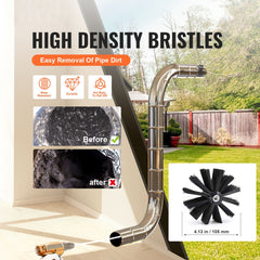 914.4CM Dryer Vent Cleaner Kit, 22 Pieces Duct Cleaning Brush, Reinforced Nylon Dryer Vent Brush with Complete Accessories, Dryer Cleaning Kit with Flexible Lint Trap Brush, Clamp Connectors