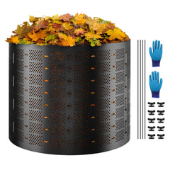 Compost Bin 1000 L, Outdoor Expandable Composter, Easy to Setup & Large Capacity Composting Bin, Fast Creation of Fertile Soil