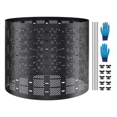 Compost Bin 1000 L, Outdoor Expandable Composter, Easy to Setup & Large Capacity Composting Bin, Fast Creation of Fertile Soil